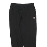 FILA Womens Joggers Black S W28 L27 Cotton Blend Slim Tapered Fit Sweatpants