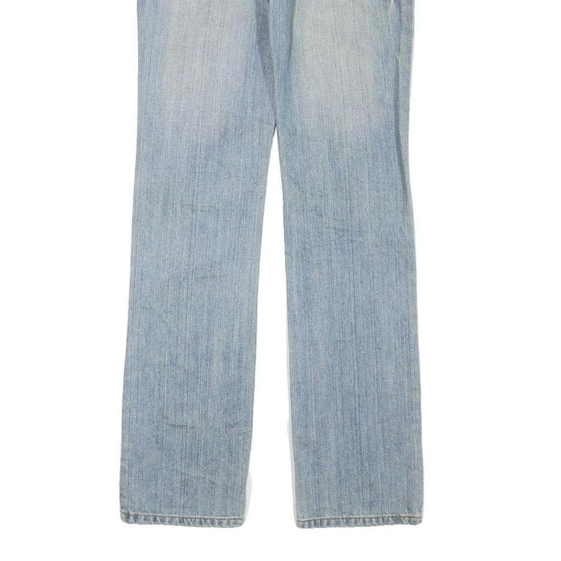 WENDJS Womens Jeans Blue Regular Straight Denim Medium W29 L30 Studded Lace