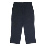 DICKIES Mens Polyester Blend Navy Regular Straight Trousers W36 L30 Workwear Zip