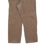 DICKIES Mens Jeans Brown Regular Straight Denim Medium W42 L30 Workwear Utility