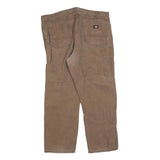 DICKIES Mens Jeans Brown Regular Straight Denim Medium W42 L30 Workwear Utility