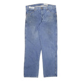 DICKIES Mens Jeans Blue Regular Straight Denim Medium W36 L34 Workwear Cotton