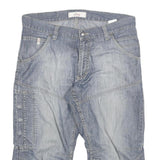 S OLIVER Womens Shorts Blue Cargo XL W35 Cotton Blend Casual