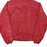 ZARA MAN Mens Red & Grey Hooded Jacket L Polyester Blend Zip Casual Lightweight