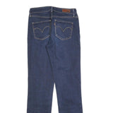 LEVI'S Womens Blue Regular Straight Denim Medium Wash W27 L32 Zip Jeans
