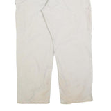 CARHARTT Mens Cotton Blend Beige Loose Straight Trousers W38 L30 Workwear