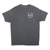 NHL Mens Grey Los Angeles Kings Graphic T-Shirt L Short Sleeve Crew Neck Sports