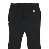 CARHARTT Womens Cotton Black Relaxed Straight Trousers W40 L31 Workwear Utility
