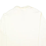 S & K COMPANY Womens White 1/4 Zip XL Cotton Blend Sweatshirt Pullover Casual