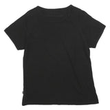 PUMA Womens Black & White Graphic T-Shirt L Short Sleeve Crew Neck Sportswear