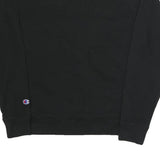 CHAMPION Mens Black Cotton Blend Crew Neck M Logo Sweatshirt