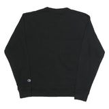 CHAMPION Mens Black Cotton Blend Crew Neck M Logo Sweatshirt