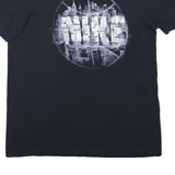 NIKE Mens Black Cotton Blend Graphic T-Shirt L Short Sleeve Crew Neck Urban