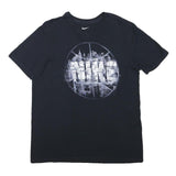 NIKE Mens Black Cotton Blend Graphic T-Shirt L Short Sleeve Crew Neck Urban