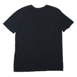 NIKE Mens Black Cotton Blend Graphic T-Shirt L Short Sleeve Crew Neck Urban