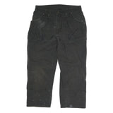 DICKIES Mens Regular Fit Black Workwear Cotton Blend Jeans W32 L25 Button
