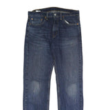 LEVI'S 505 Mens Jeans Blue Regular Straight Denim Medium W32 L32 Classic Cotton
