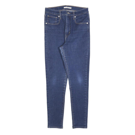 LEVI'S Womens Slim Blue Denim Raw Jeans W30 L30 Stretch Cotton Blend Zip