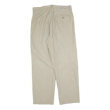 LEE COOPER Mens Cotton Blend Beige Regular Fit Straight Leg Trousers W32 L30