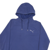 PUMA Womens Blue Hooded Pullover L Lightweight Sports Casual Hoodie