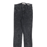 GUESS Womens Jeans Black Slim Skinny Denim Medium W24 L28 Stylish Zip Closure