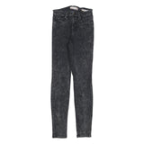 GUESS Womens Jeans Black Slim Skinny Denim Medium W24 L28 Stylish Zip Closure
