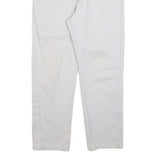 CARHARTT Mens White Regular Fit Straight Trousers W30 L27 Cotton Blend Zip