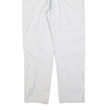 CARHARTT Mens White Regular Fit Straight Trousers W30 L27 Cotton Blend Zip