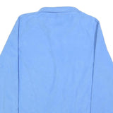 THE NORTH FACE Womens Blue Pullover Plain Crew Neck Basic Knit Jumper L Fleece