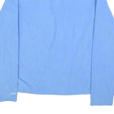 THE NORTH FACE Womens Blue Pullover Plain Crew Neck Basic Knit Jumper L Fleece