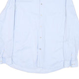 CALVIN KLEIN Mens Blue Shirt M Cotton Blend Classic Formal Long Sleeve Button