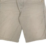 CARHARTT Mens Shorts Beige Casual Cotton Blend L W36 Workwear Style Relaxed Fit
