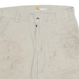 CARHARTT Mens Shorts Beige Relaxed Fit XL W34 Cotton Blend Workwear