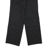 DICKIES Mens Cotton Blend Black Regular Straight Trousers W30 L28 Workwear Zip