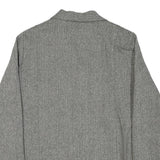 HARMONY COLLECTION Womens Grey Wool Blend Herringbone Jacket UK 14 Button