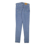 LEVI'S 721 Womens Slim Blue Denim Light W24 L26 Skinny Jeans Zip Closure
