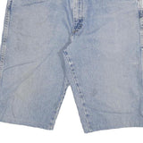 WRANGLER Mens Denim Light Blue Casual Shorts XL W34 Cotton Blend Classic Fit