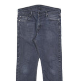 LEVI'S 513 Mens Jeans Blue Regular Straight Denim Medium W30 L26 Classic Fit Zip