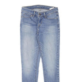 LEVI'S Womens Blue Slim Skinny Denim Light W24 L27 Cotton Blend Zip Jeans