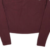 THE NORTH FACE Womens Maroon Jacket XS Polyester Blend Plain Zip Outdoor
