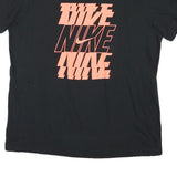 NIKE Mens Black Graphic T-Shirt L Short Sleeve Crew Neck Sportswear