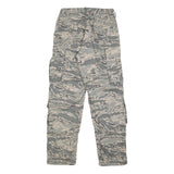 VANGUARD Mens Cotton Blend Grey & Cream Camouflage Regular Fit Cargo Trousers