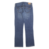 LEVI'S Womens 524 Regular Fit Straight Leg Denim Medium Wash W30 L30 Classic Zip