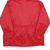 BASIC EDITIONS Womens Red & Grey Reversible Nylon Jacket XL Button Closure