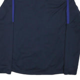 NIKE Mens Navy Blue Track Jacket M Polyester Blend Dri-Fit Zip Sportswear