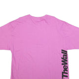 VANS Mens Pink XL Graphic T-Shirt Short Sleeve Crew Neck Off The Wall Logo