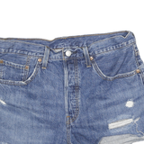 LEVI'S Womens Denim Blue Cut-Off Shorts L W32 Distressed Casual Summer