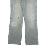 BIG STAR Mens Jeans Blue Regular Straight Denim Light W33 L32 Cotton Blend Zip