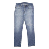 LEVI'S 511 Slim Mens Jeans Blue Denim Medium W34 L32 Slim Fit Zip Closure