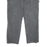 CARHARTT Mens Cotton Blend Grey Relaxed Straight Trousers W42 L32 Workwear Zip